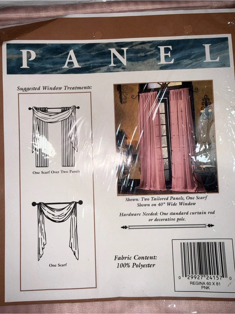 Panel Pink Window Panel - Pack of 2